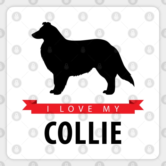 I Love My Collie Magnet by millersye